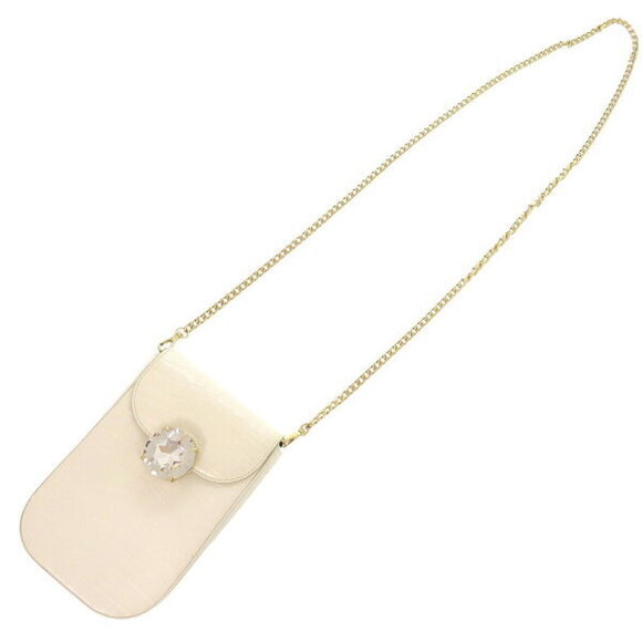 Miu Miu Chain Shoulder Bag White Leather - Picture 6 of 8